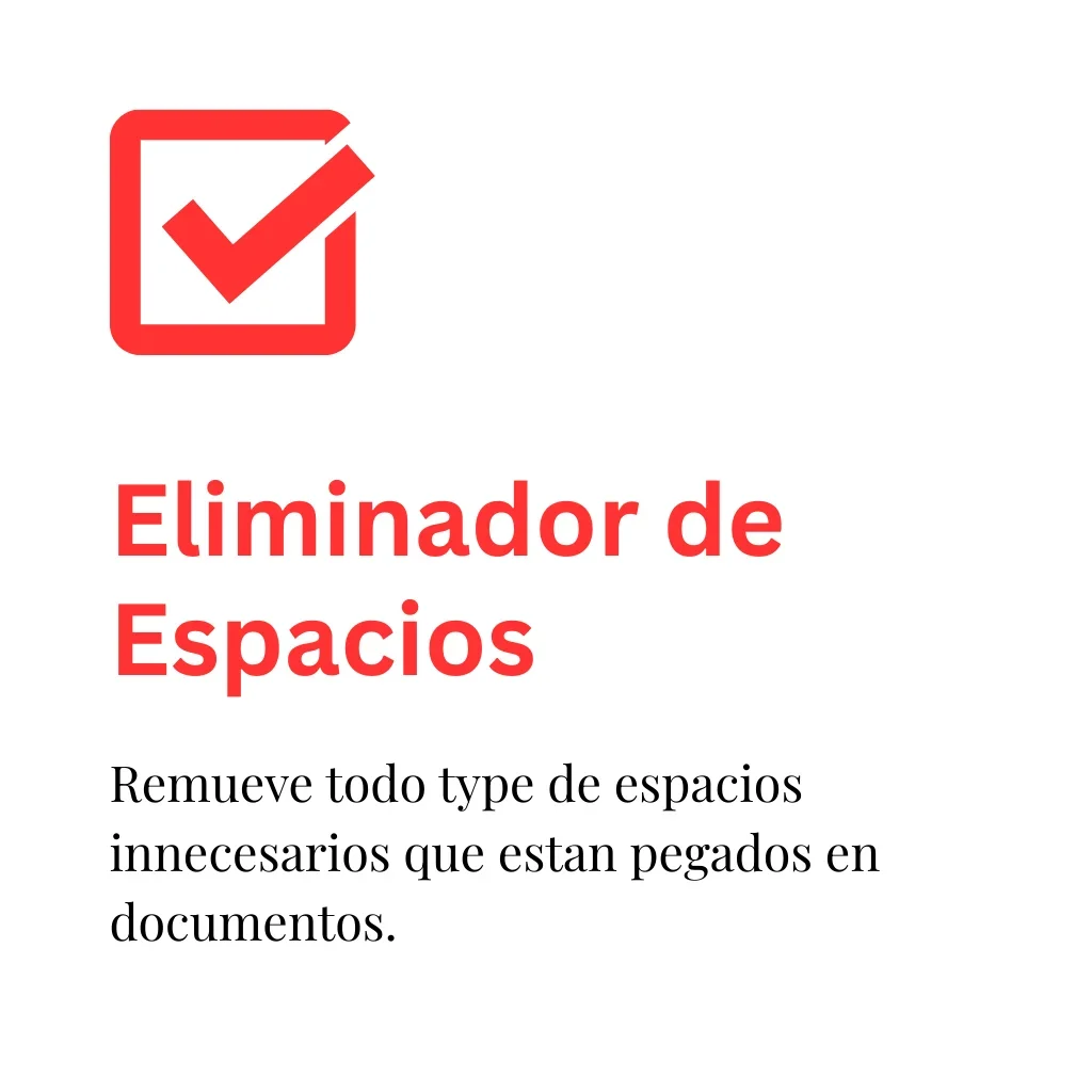 Icono Eliminador de Espacios