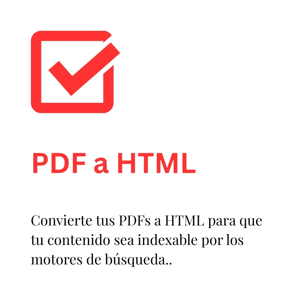 Icono PDF a HTML