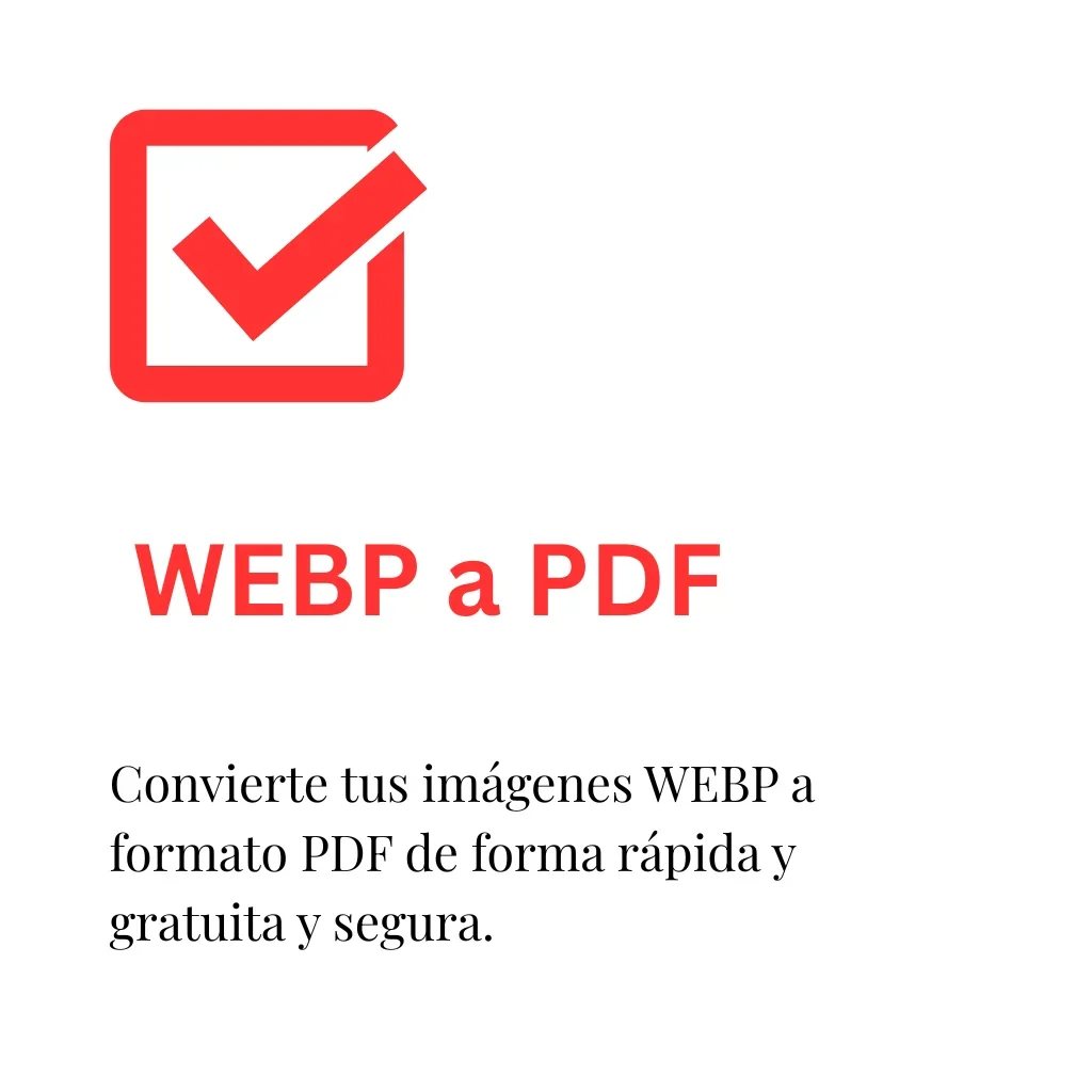 Icono WebP a PDF